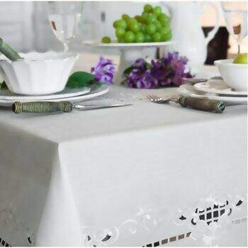 Toalha de Mesa Mehndi G�nova Momentos 220 x 220 cm Quadrada